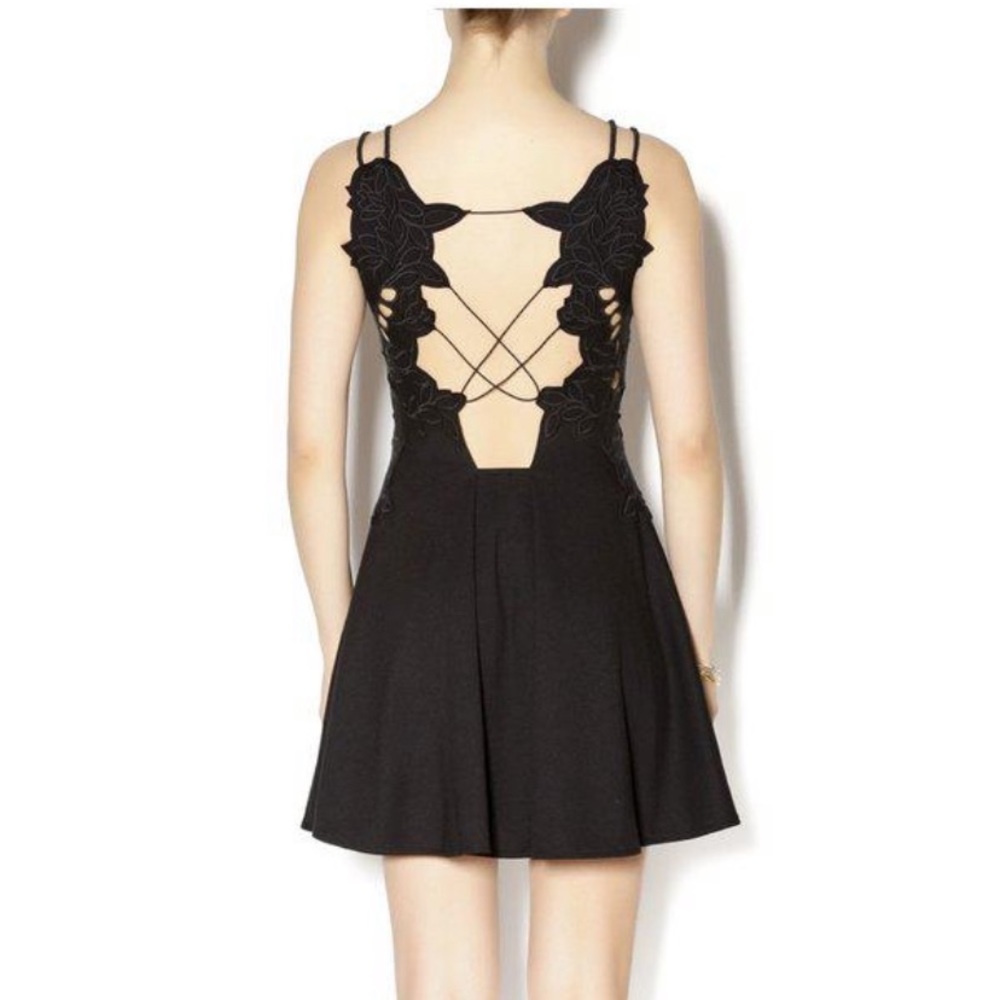 Free People Cutout Back Cocktail Dress